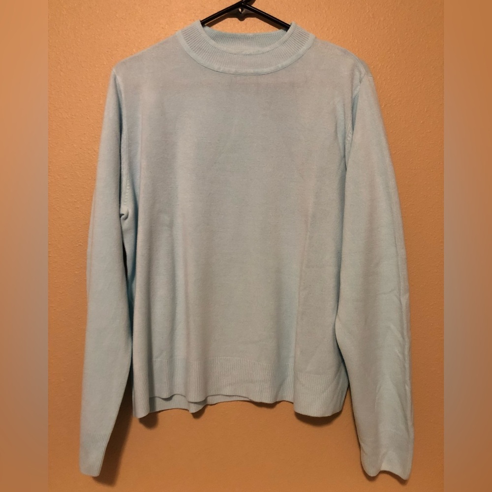 Sag Harbor Light Blue Sweater XL